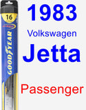 Passenger Wiper Blade for 1983 Volkswagen Jetta - Hybrid