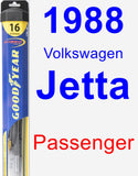 Passenger Wiper Blade for 1988 Volkswagen Jetta - Hybrid