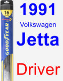 Driver Wiper Blade for 1991 Volkswagen Jetta - Hybrid