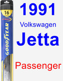 Passenger Wiper Blade for 1991 Volkswagen Jetta - Hybrid