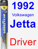 Driver Wiper Blade for 1992 Volkswagen Jetta - Hybrid