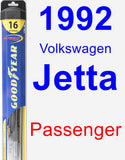 Passenger Wiper Blade for 1992 Volkswagen Jetta - Hybrid