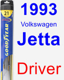 Driver Wiper Blade for 1993 Volkswagen Jetta - Hybrid