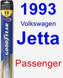 Passenger Wiper Blade for 1993 Volkswagen Jetta - Hybrid