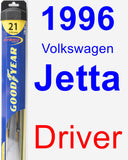 Driver Wiper Blade for 1996 Volkswagen Jetta - Hybrid