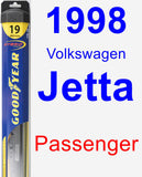 Passenger Wiper Blade for 1998 Volkswagen Jetta - Hybrid