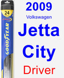 Driver Wiper Blade for 2009 Volkswagen Jetta City - Hybrid