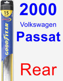 Rear Wiper Blade for 2000 Volkswagen Passat - Hybrid