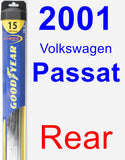 Rear Wiper Blade for 2001 Volkswagen Passat - Hybrid