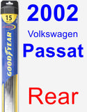 Rear Wiper Blade for 2002 Volkswagen Passat - Hybrid