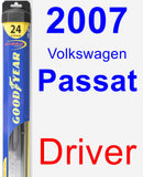 Driver Wiper Blade for 2007 Volkswagen Passat - Hybrid