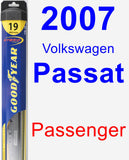 Passenger Wiper Blade for 2007 Volkswagen Passat - Hybrid