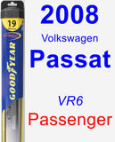 Passenger Wiper Blade for 2008 Volkswagen Passat - Hybrid