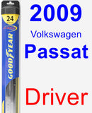 Driver Wiper Blade for 2009 Volkswagen Passat - Hybrid