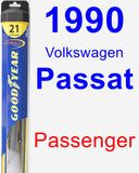 Passenger Wiper Blade for 1990 Volkswagen Passat - Hybrid