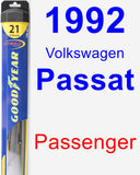 Passenger Wiper Blade for 1992 Volkswagen Passat - Hybrid