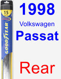 Rear Wiper Blade for 1998 Volkswagen Passat - Hybrid