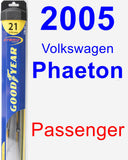 Passenger Wiper Blade for 2005 Volkswagen Phaeton - Hybrid