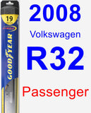 Passenger Wiper Blade for 2008 Volkswagen R32 - Hybrid