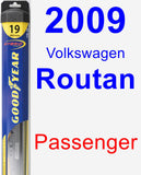 Passenger Wiper Blade for 2009 Volkswagen Routan - Hybrid