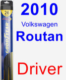 Driver Wiper Blade for 2010 Volkswagen Routan - Hybrid