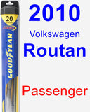 Passenger Wiper Blade for 2010 Volkswagen Routan - Hybrid