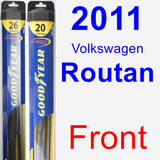 Front Wiper Blade Pack for 2011 Volkswagen Routan - Hybrid