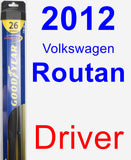 Driver Wiper Blade for 2012 Volkswagen Routan - Hybrid