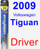 Driver Wiper Blade for 2009 Volkswagen Tiguan - Hybrid