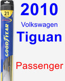 Passenger Wiper Blade for 2010 Volkswagen Tiguan - Hybrid