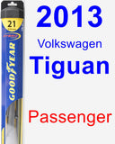 Passenger Wiper Blade for 2013 Volkswagen Tiguan - Hybrid