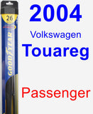 Passenger Wiper Blade for 2004 Volkswagen Touareg - Hybrid