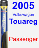 Passenger Wiper Blade for 2005 Volkswagen Touareg - Hybrid