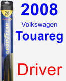 Driver Wiper Blade for 2008 Volkswagen Touareg - Hybrid