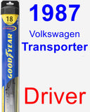 Driver Wiper Blade for 1987 Volkswagen Transporter - Hybrid