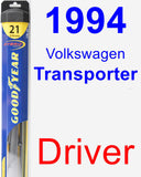 Driver Wiper Blade for 1994 Volkswagen Transporter - Hybrid