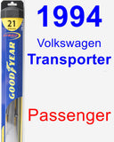 Passenger Wiper Blade for 1994 Volkswagen Transporter - Hybrid