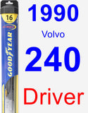 Driver Wiper Blade for 1990 Volvo 240 - Hybrid