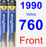 Front Wiper Blade Pack for 1990 Volvo 760 - Hybrid