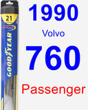 Passenger Wiper Blade for 1990 Volvo 760 - Hybrid
