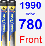 Front Wiper Blade Pack for 1990 Volvo 780 - Hybrid