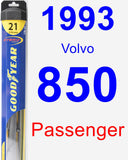 Passenger Wiper Blade for 1993 Volvo 850 - Hybrid