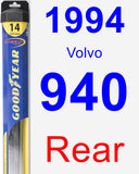 Rear Wiper Blade for 1994 Volvo 940 - Hybrid