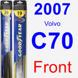 Front Wiper Blade Pack for 2007 Volvo C70 - Hybrid