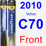 Front Wiper Blade Pack for 2010 Volvo C70 - Hybrid