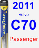 Passenger Wiper Blade for 2011 Volvo C70 - Hybrid