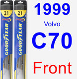 Front Wiper Blade Pack for 1999 Volvo C70 - Hybrid