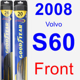 Front Wiper Blade Pack for 2008 Volvo S60 - Hybrid