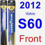 Front Wiper Blade Pack for 2012 Volvo S60 - Hybrid