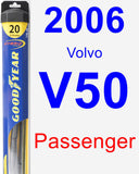 Passenger Wiper Blade for 2006 Volvo V50 - Hybrid